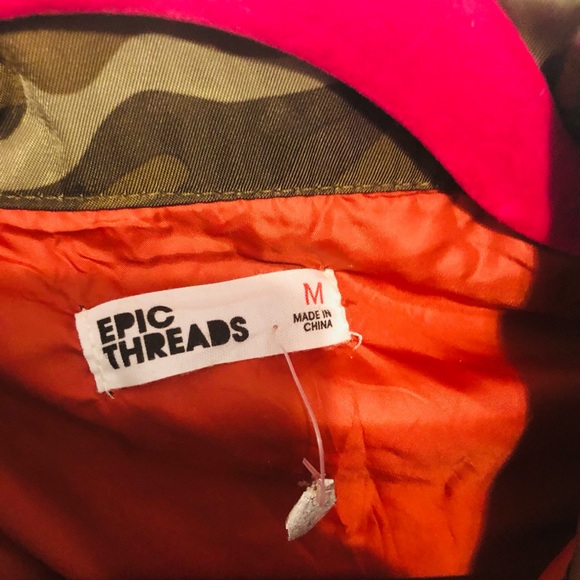 Epic Threads Army Fatigue Jacket - Picture 2 of 3